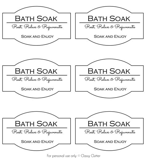 4 Best Images Of Lavender Bath Salt Labels Printable Free Bath Salt