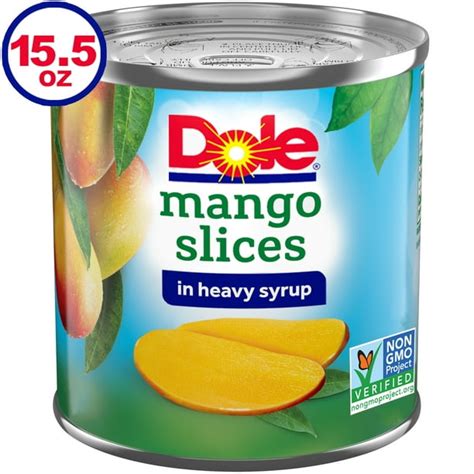 Dole Mango Slices In Heavy Syrup 155 Oz Canned Fruit