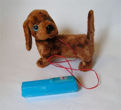 Vintage Dachshund Battery Operated Remote Control Dog Toy