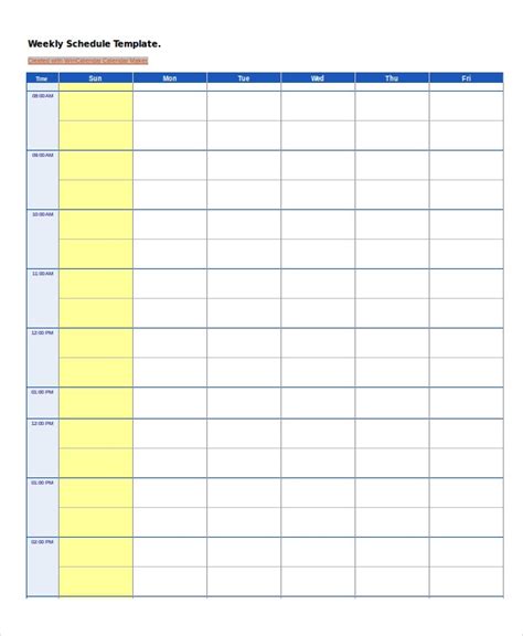 Work Schedule 14 Free Pdf Word Excel Documents Download Free