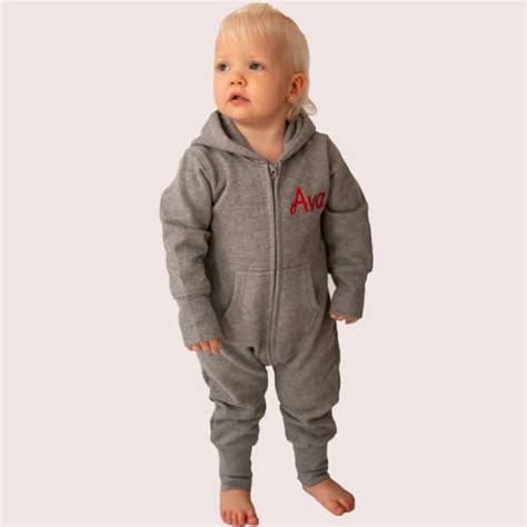 Personalised Baby And Toddler Onesie Grey Heavensent Baby Ts