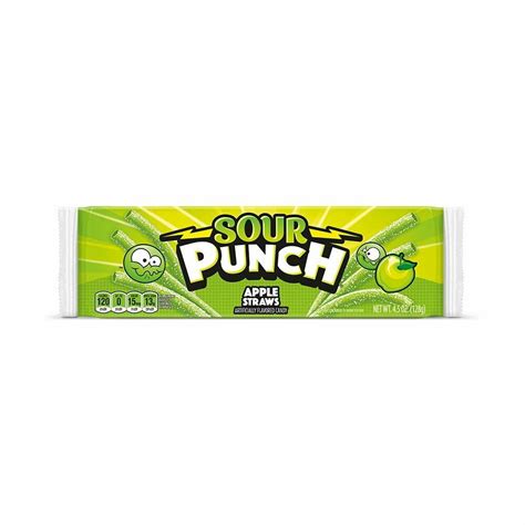 Sour Punch Straws Apple 4 5oz Tray