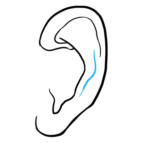 How To Draw An Ear Really Easy Drawing Tutorial