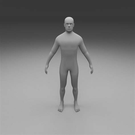 Human Male Clay Model 3d Cgtrader
