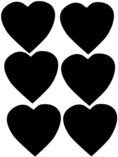 Hearts Silhouette Free Vector Silhouettes
