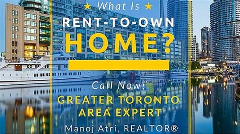 Lease options offer excellent opportunities to homebuyers who are either in the process of attempting to fix their credit or working to establish their credit. Best Rent To Own Homes Toronto Ontario CA - Buy GTA Real ...