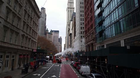 New York Smoke From Street Footage Stock Clips