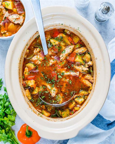 Tips for creamy slow cooker chicken stew: Eat Clean with this Hearty Slow Cooker Chicken Stew ...