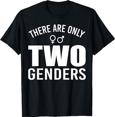 t shirt mit aufschrift there are only 2 genders t shirt amazon de fashion