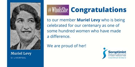 Whoisshe Accolade For Muriel Levy News Blog Events Si Liverpool