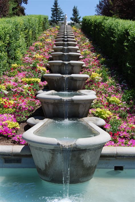 Thanks for watchingmusic:green leaves by audionautix is licensed under a creative commons attribution license. multi tiered fountain with gorgeous flower garden at ...