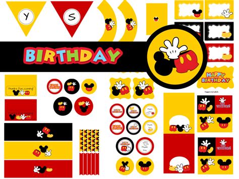 Mickey Mouse Birthday Pack Magical Printable