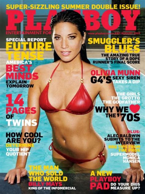Olivia Munn Playboy Magazine Cover July August 2009 MQ GotCeleb