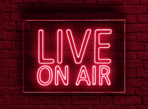 Live On Air Signlive On Air Neon Signlive On Air Led Etsy Australia