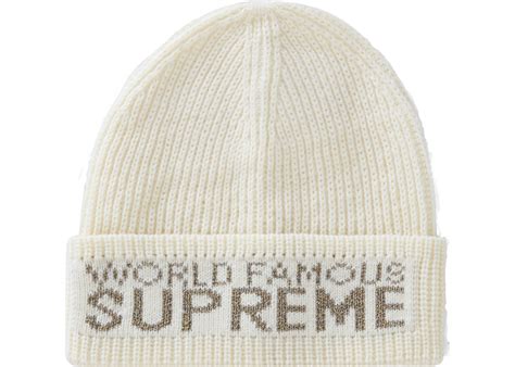 Supreme World Famous Beanie Natural Fw20 Gb