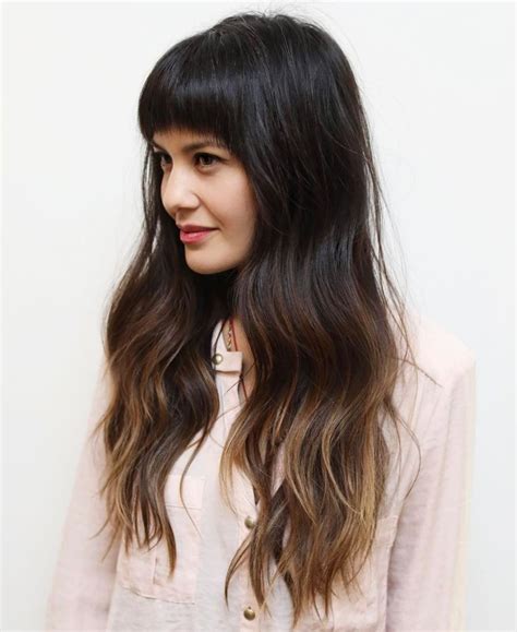 50 Cute And Effortless Long Layered Haircuts With Bangs With Images