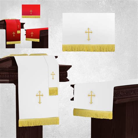 Church Supplies Parament Set White/Red Reversible | Suit Avenue