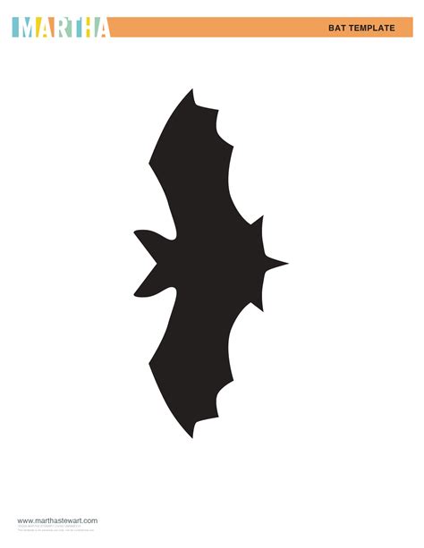 Martha Stewart Bat Template Halloween Templates Bat Template