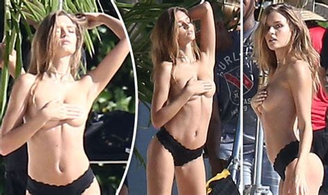 Victoria S Secret Model Josephine Skriver Poses Topless For Steamy