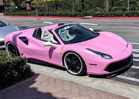 Saw This Custom Pink Ferrari Yesterday Surprisingly Well Done Autos