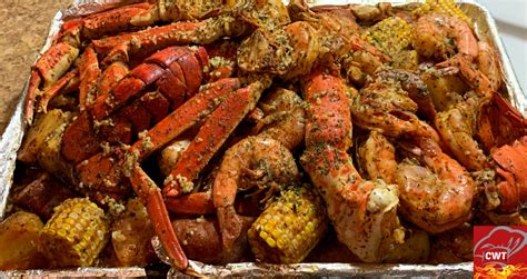 5 ounce bags louisiana crab boil•12ounce beer of your choice•ground cayenne pepper•garlic cloves peeled•lemons halved•large. Seafood Boil Oven Recipe - Cooking With Tammy.Recipes