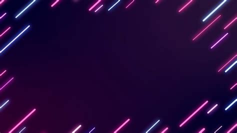 Free Vector Neon Abstract Frame On A Dark Purple Blog Banner Vector