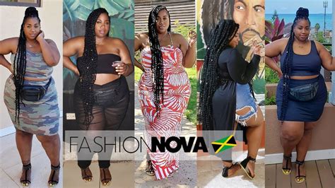 what i wore to jamaica plus size fashion nova curve haul 2020 youtube