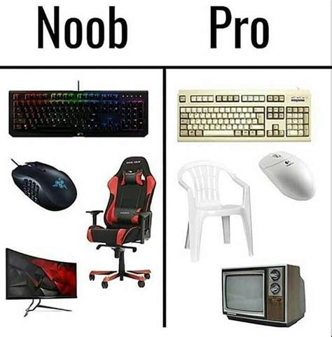 Are You A Noob Or Pro Funny Gaming Memes Funny Games Gamer Meme