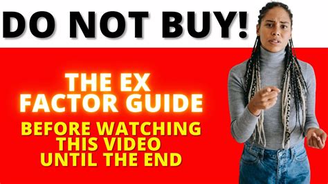 The Ex Factor Guide Review Real Testimonial About The Ex Factor Guide