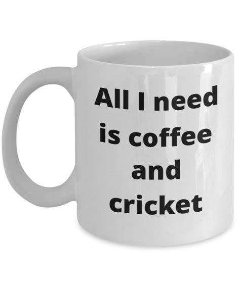 Cricket Coffee Mug Funny Gift Idea For Cricket Player Fan Etsy