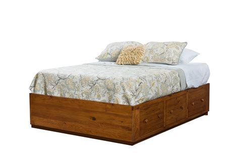 Platform Bed With Storage Drawers From Dutchcrafters Amish Furniture