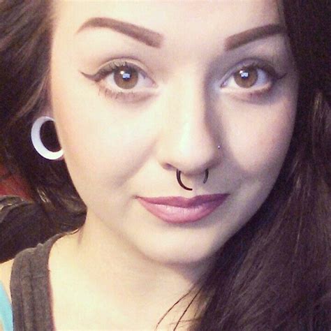 stretched septum and ears stretched septum nostril hoop ring nose ring piercing ideas body