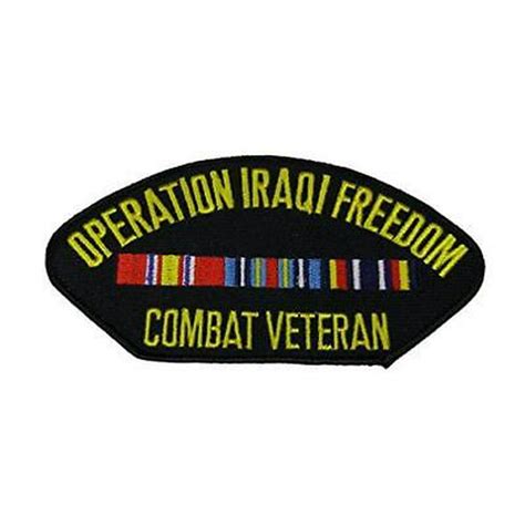 Operation Iraqi Freedom Combat Veteran W Ribbons Patch Oif Walmart