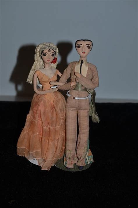 Old Cloth Doll Rag Doll Bride And Groom Spain From Oldeclectics On Ruby Lane