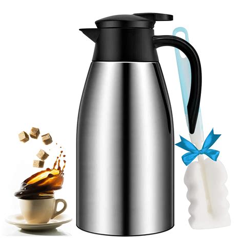 Buy 68oz Coffee Carafe Airpot Insulated Coffee Thermos Urn Stainless Steel Vacuum Thermal Pot