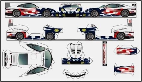 7free Porsche Papercraft Template Libertaddeportivo