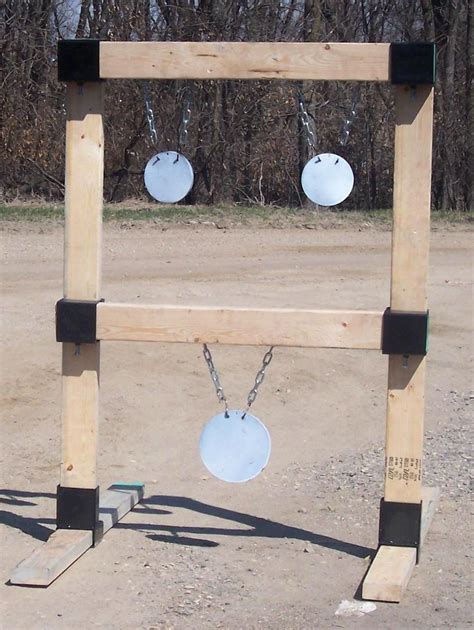 You're ready to shoot steel. 2x4 Hanging Target Stand - Custom Steel Targets | Idei, Jocuri