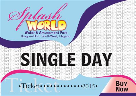 Single Ticket - SplashWorld Water Park