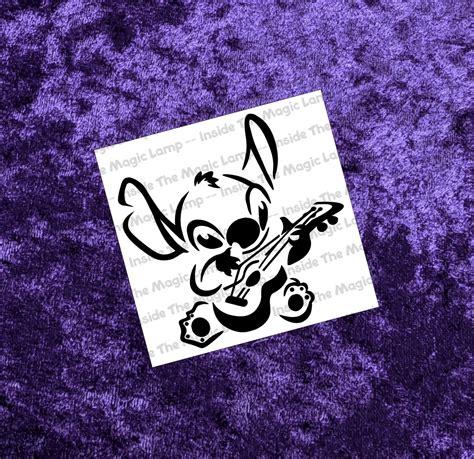 Stitch Music Permanent Vinyl Decal In Magical Holographic Or Etsy