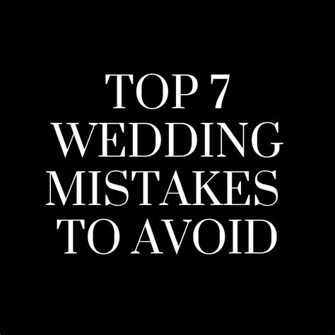 7 Things To Not Do At Your Wedding The Top Regrets By Couples