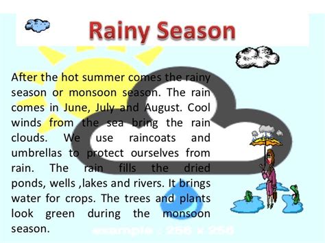 Essay On Rainy Seasons For Kids