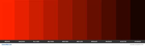 Shades Of Scarlet Color Ff2400 Hex Colorswall