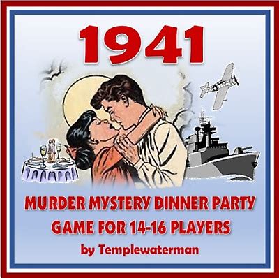 Suitable for teenagers & adults. HOST A 1940'S MURDER MYSTERY DINNER PARTY GAME - FOR 14-16 ...