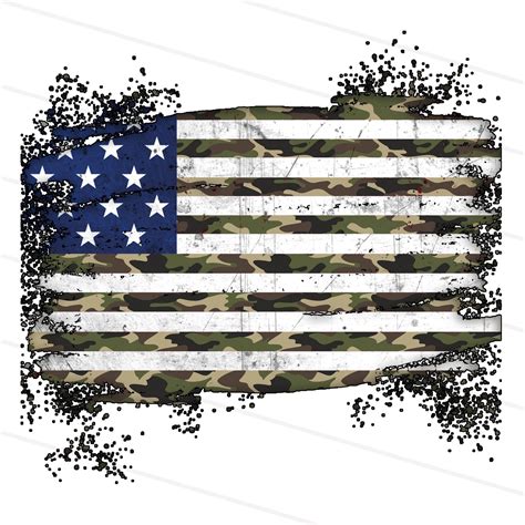 Half Camo America Png For Sublimation Printable Camouflage Etsy In