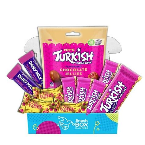 Cadbury Frys Turkish Delight Gift Box Fun Size Snack Box Hampers