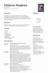 Pictures of Fashion Stylist Resume Template