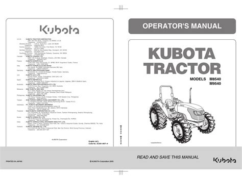 Kubota M8540 Operators Manual Pdf Download Manualslib
