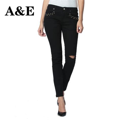alice and elmer skinny girls women s jeans women straight mid waist stretch female pants black