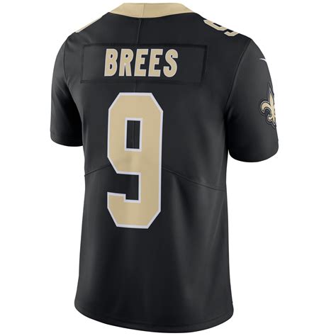 New Orleans Saints Drew Brees Nfl Nike Limited Team Jersey Black