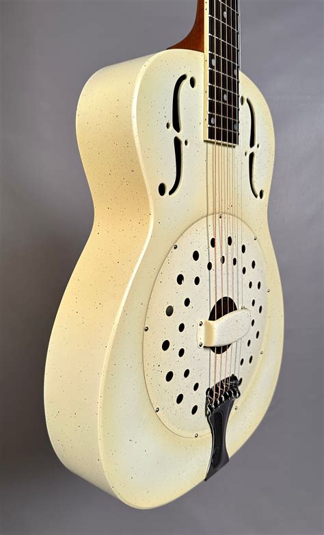 National Collegian Chipped Ivory Vintage Dobro Resophonic Acoustic Guitar